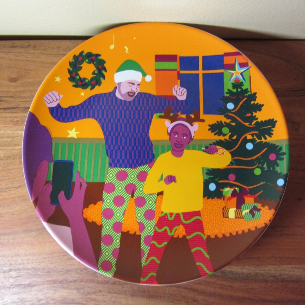 4 for $40 - aurelia durand 2023 wondershop stoneware plate (W4139)